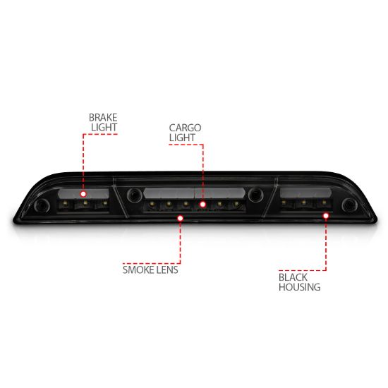ANZO THIRD BRAKE LIGHT ASSEMBLY; LED; SM - 531112