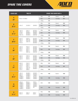 ADCO ADCO FLAG TIRE COVER- F - 1785