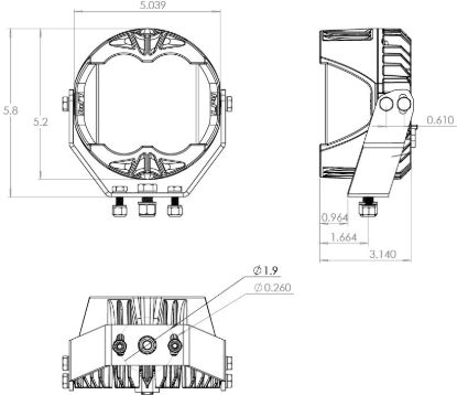 BAJA DESIGN LP4 PRO LED AUXILIARY LIGHT POD PAI - 297816