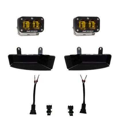 BAJA DESIGN AMBER S2 SAE FOG POCKET LIGHT DODGE - 448170