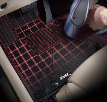 3D MATS/U-AC 3D KAGU FLOOR MAT 2 ROW SET BLACK - G03001509