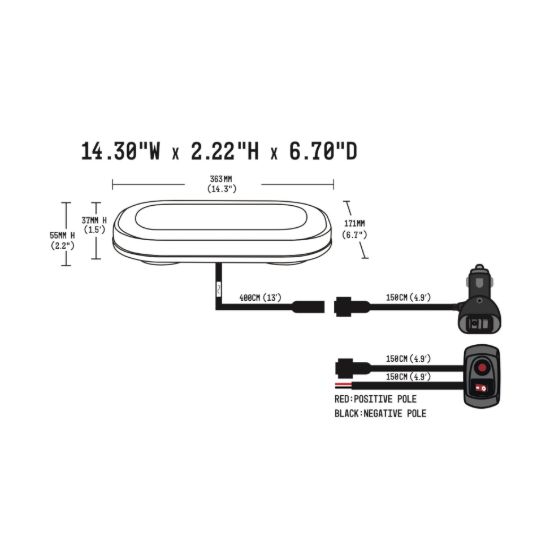 ARC LIGHTING WORK BAR STROBE - BB6011C