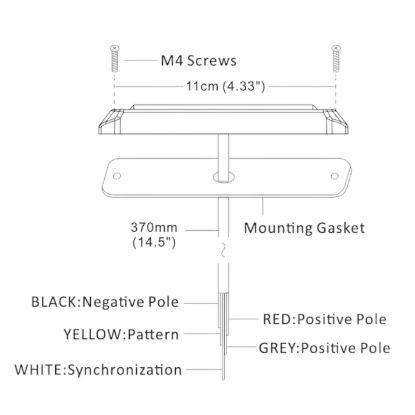 ARC LIGHTING BUILTBRIGHT  WORK BAR STROBE - BB6110B