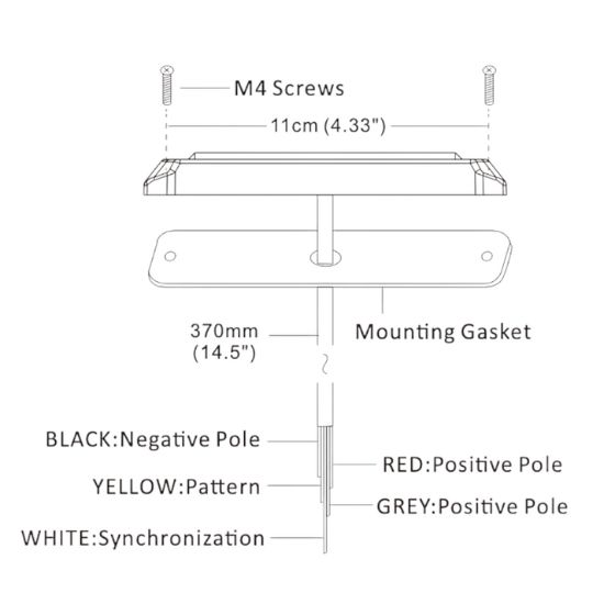 ARC LIGHTING BUILTBRIGHT  WORK BAR STROBE - BB6110B