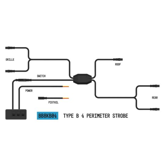 ARC LIGHTING STROBELINK WIRING HARNESS - BB8KB04