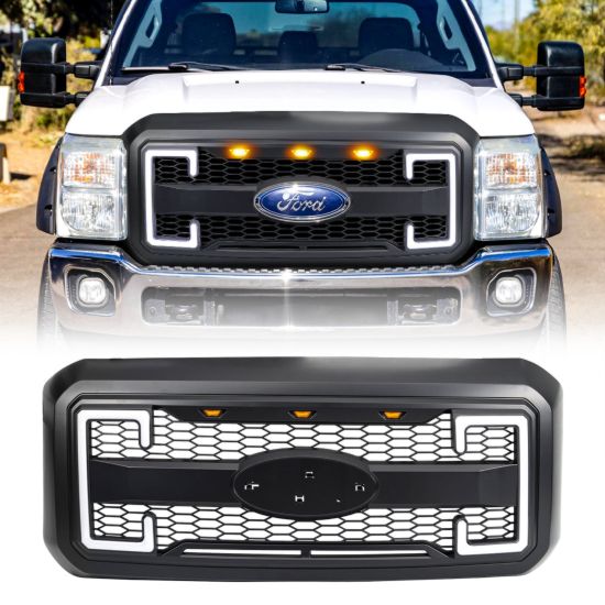 AMERICAN MOD RAPTOR STYLE MESH GRILLE W/ AMBER L - MFMFA00130