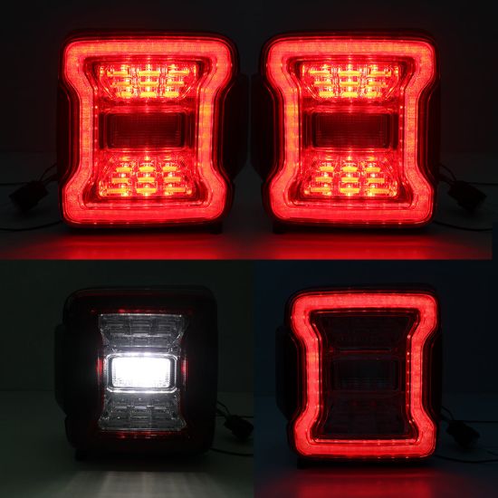 AMERICAN MOD LED TAIL LIGHTS - CLEAR LENS - MJPCA03302