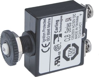 BLUE SEA CIRCUIT BREAKER PUSH BUTTON ST 5A - 2130BSS
