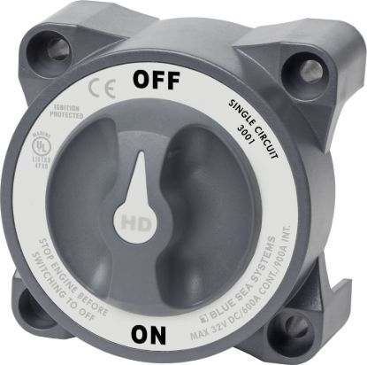 BLUE SEA SWITCH BATTERY HD ON/OFF W AFD - 3001BSS