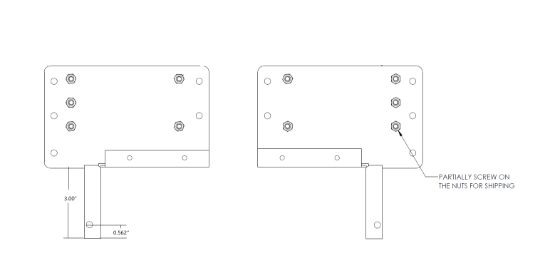 BAL NORCO SERVICE CORNER PULL BRKT WALL REINF - 21700238