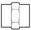 MIDLAND IND 1/2 X 1/2 HEX COUPLING - 103AD