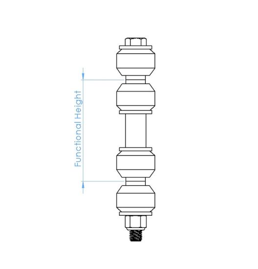 ADDCO 4-1/8'  FUNCTIONAL HEIGHT POLYMER E - 45012BU