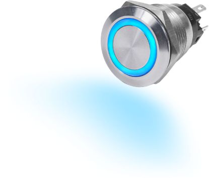 BLUE SEA SWITCH BUTTON SS 10A OFF-(ON) BLUE - 4161BSS