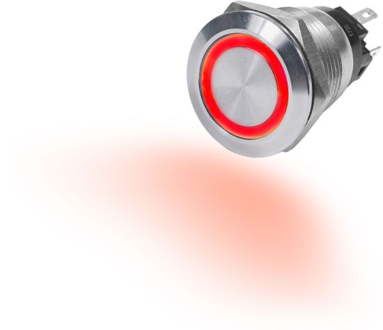 BLUE SEA SWITCH BUTTON SS 10A OFF-ON RED - 4162BSS