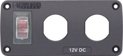 BLUE SEA PANEL ACC H2O 2 SOCKET BLANK - 4364BSS