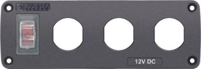 BLUE SEA PANEL ACC H2O 3 SOCKET BLANK - 4367BSS