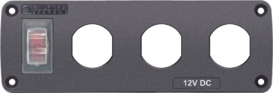 BLUE SEA PANEL ACC H2O 3 SOCKET BLANK - 4367BSS