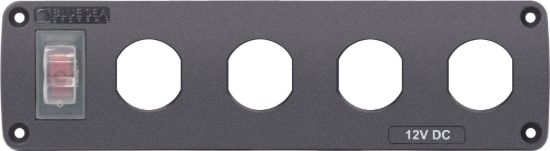 BLUE SEA PANEL ACC H2O 4 SOCKET BLANK - 4369BSS