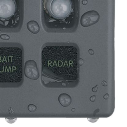 BLUE SEA PANEL WD 12VDC CLB 6POS GRAY - 4376BSS