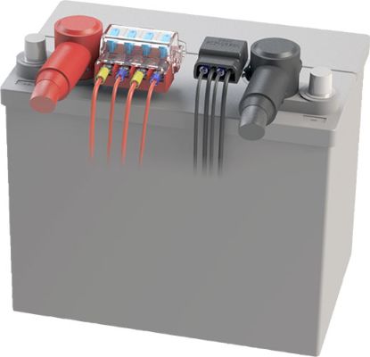 BLUE SEA FUSE BLOCK STBLADE BTM 4C - 5024BSS