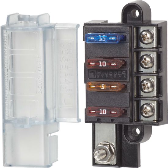 BLUE SEA FUSE BLOCK STBLADE COMPAC - 5045BSS