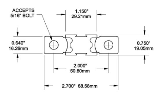 BLUE SEA FUSE MEGA 150A/32V - 5103BSS