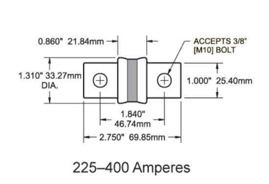 BLUE SEA FUSE A3T/CLASS T 350A - 5120BSS