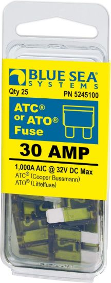 BLUE SEA FUSE ATO/ATC 30A PACK 25 - 5245100BSS