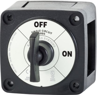 BLUE SEA SWITCH BATTERY M ON/OFF W/KEY BLK - 6005200BSS