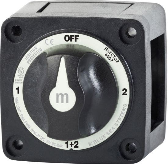 BLUE SEA SWITCH BATTERY M SELECTOR BLK - 6007200BSS