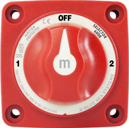BLUE SEA SWITCH BATTERY M SELECTOR 3P - 6008BSS