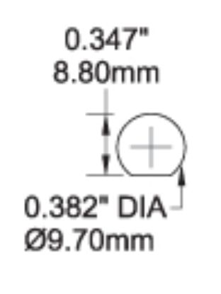 BLUE SEA CIRCUIT BREAKER PUSH BUTT - 7056BSS