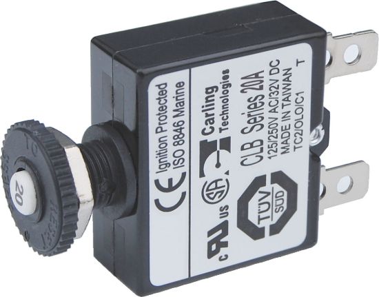 BLUE SEA CIRCUIT BREAKER PUSH BUTT - 7057BSS