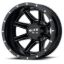 WHEEL PROS 20X8.25 8X200 S-BLK MILL 127MM - 5208827127