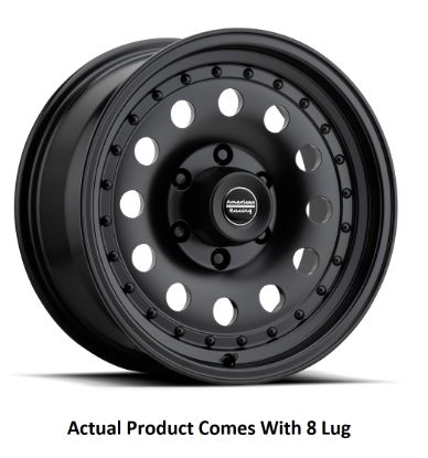 WHEEL PROS OUTLAW II 17X8 8X165.10 SATIN BLACK - AR627882B