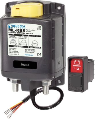 BLUE SEA SOLENOID ML 500A 24V RBS W/MANCONT - 7702BSS
