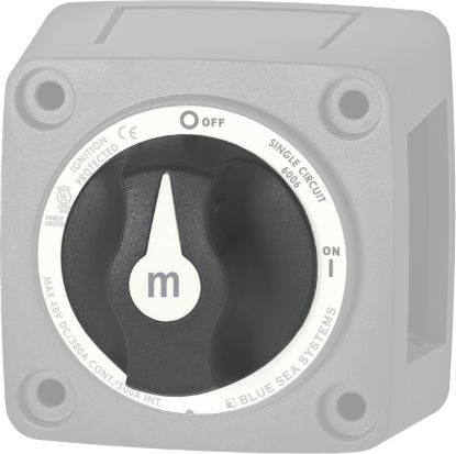 BLUE SEA SWITCH BATTERY M KNOB REPLACE BLK - 7901200BSS
