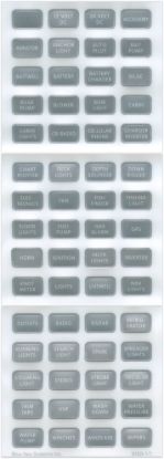 BLUE SEA LABEL KIT DC H2O COMPACT GRAY - 8217BSS
