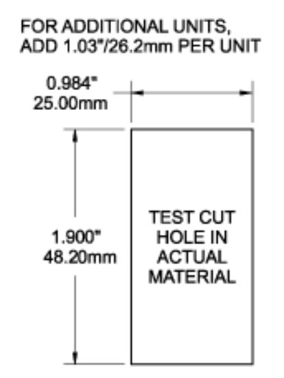 BLUE SEA CONTURA MOUNTING PANEL 1POS - 8268BSS
