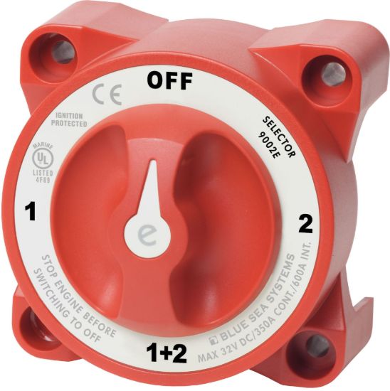 BLUE SEA SWITCH BATTERY E SELECTOR W/AFD - 9002EBSS