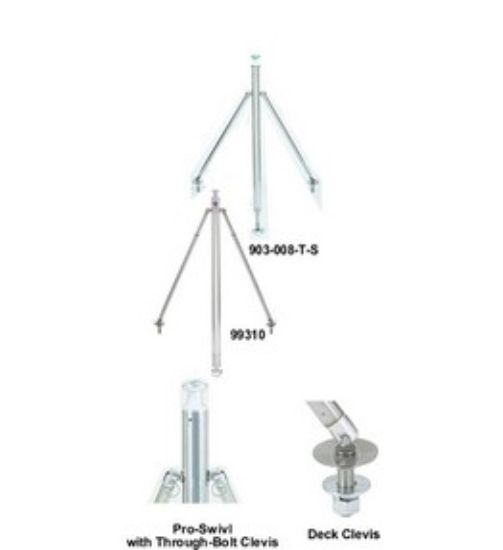 ATTWOOD MARI 44'S.S.SKI PYLON W/SWIVL - 903009S