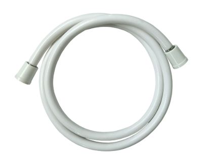 EMPIRE FAUCE 1-FUNCTION 60'  VINYL SHWER HSE WHT - CRDUHS60W