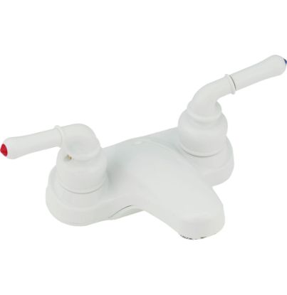 EMPIRE FAUCE 4'  LAV W/ LVR HDLS WHT - WI77W