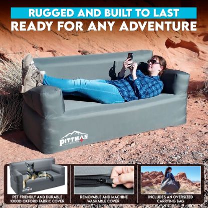 AIRBEDZ INFLATABLE AIR COUCH W/ AIR PUMP - PPIAIRCOUC