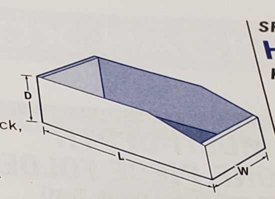 BOX2BUSINESS 12' X 10' X 4-1/2' BIN BX - B10