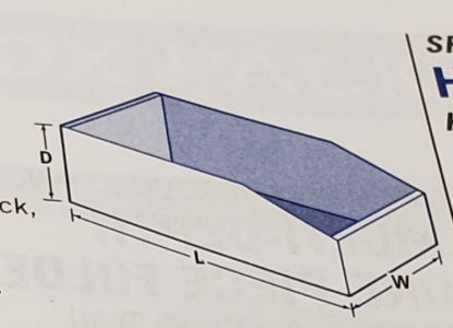 BOX2BUSINESS 12' X 4' X 4-1/2' BIN BOX - B4
