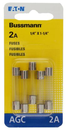 BUSSMANN 5PK BP/AGC2 FUSES - BPAGC2RP