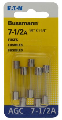 BUSSMANN 5PK BP/AGC7-1/2 FUSES - BPAGC712RP