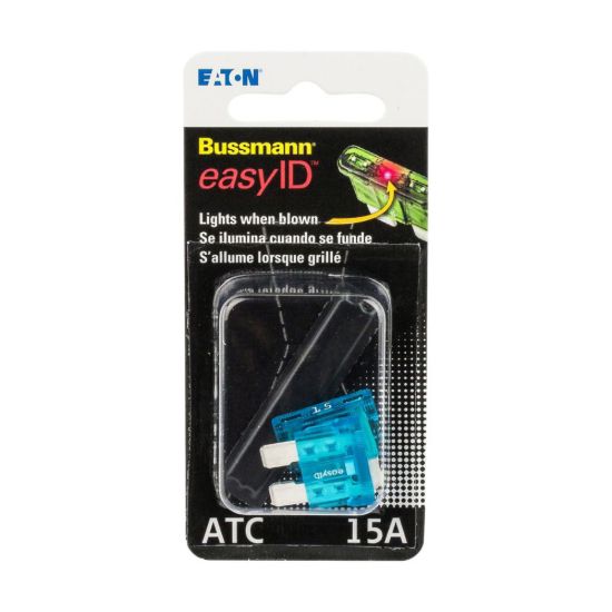 BUSSMANN 2PK BP/ATC15 EASY ID FUSE - BPATC15ID