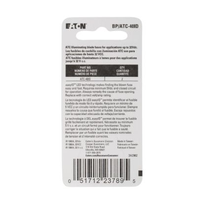 BUSSMANN 2PK BP/ATC40 EASY ID FUSE - BPATC40ID